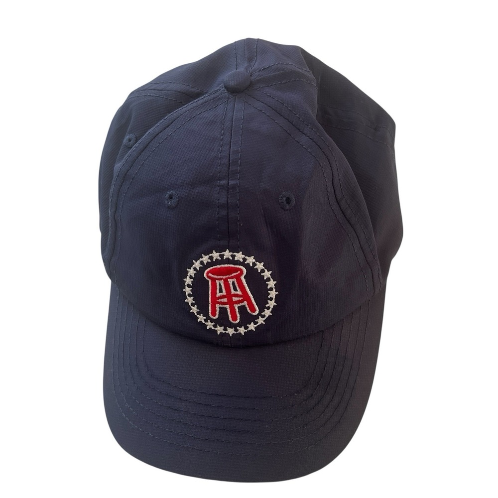Barstool Sports Navy Blue Adjustable Hat Baseball Cap Lightweight Polyester - Picture 3 of 6